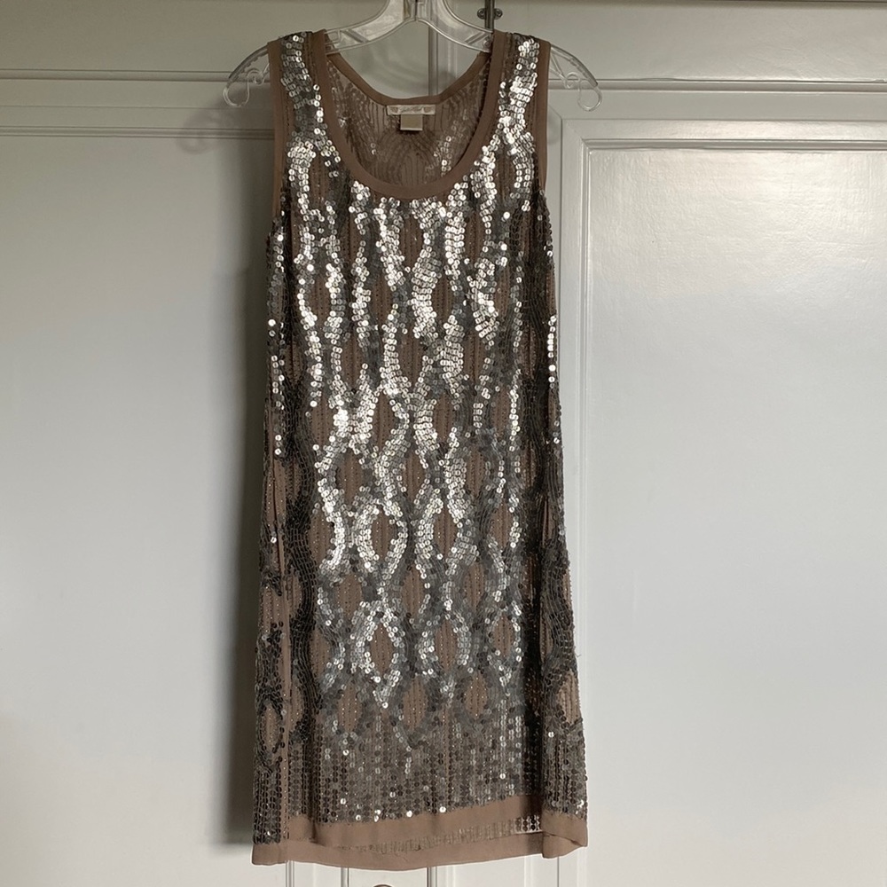 Exquisite sequin dress, 100% silk